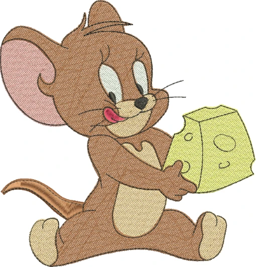 Visualização da Matriz de Bordado Tom e Jerry 04 - Três Tamanhos