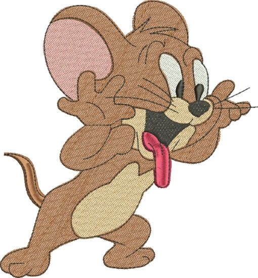 Visualização da Matriz de Bordado Tom e Jerry 05 - Três Tamanhos