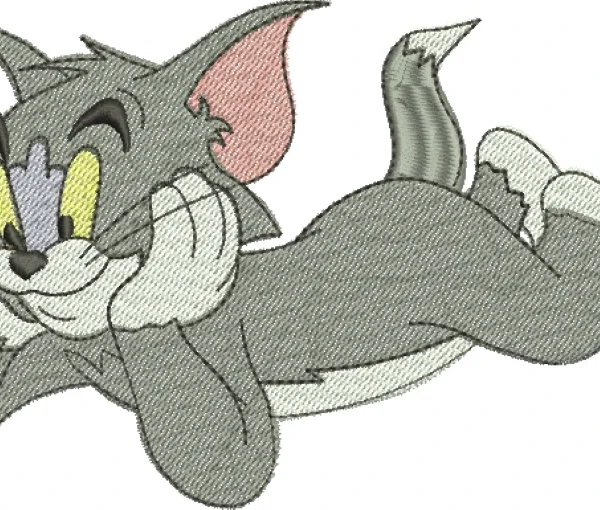 Visualização da Matriz de Bordado Tom e Jerry 07 - Três Tamanhos