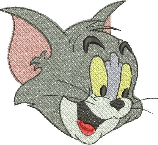 Visualização da Matriz de Bordado Tom e Jerry 08 - Três Tamanhos