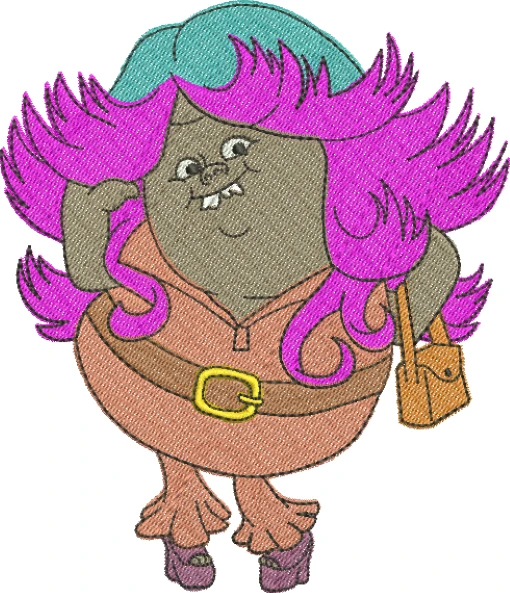 Visualização da Matriz de Bordado Trolls 07 Três Tamanhos
