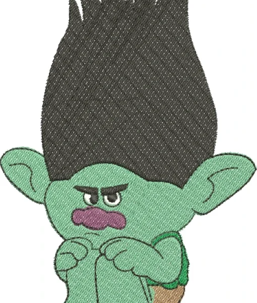 Visualização da Matriz de Bordado Trolls 09 Três Tamanhos