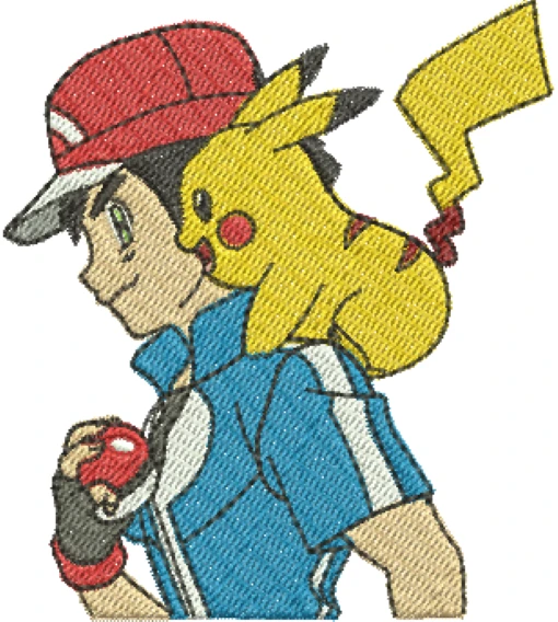 Visualização da Matriz de Bordado Ash Ketchum 02