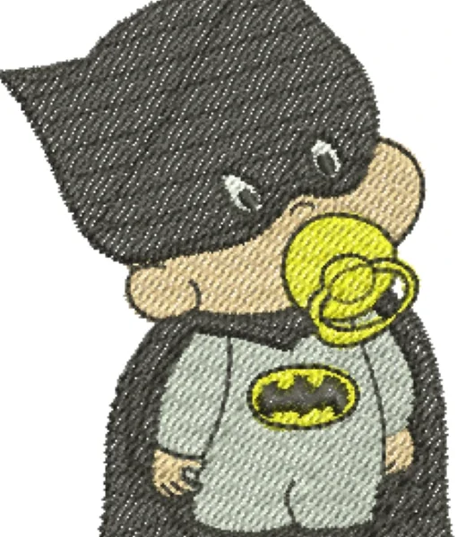 Visualização da Matriz de Bordado Batman Baby 02