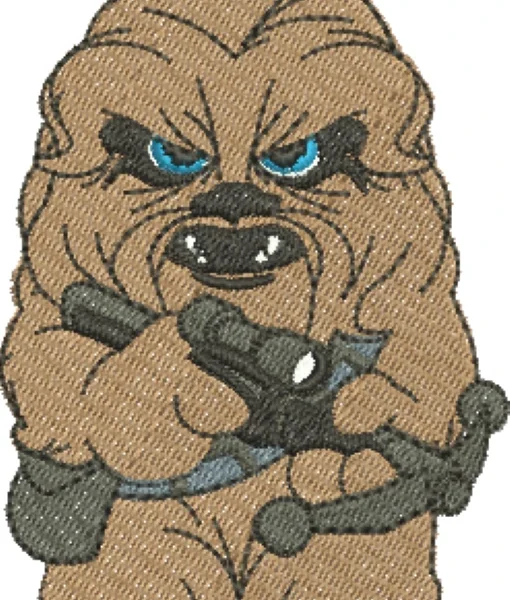 Visualização da Matriz de Bordado Chewbacca 00