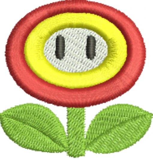Visualização da Visualização da matriz de bordado Flor de Fogo