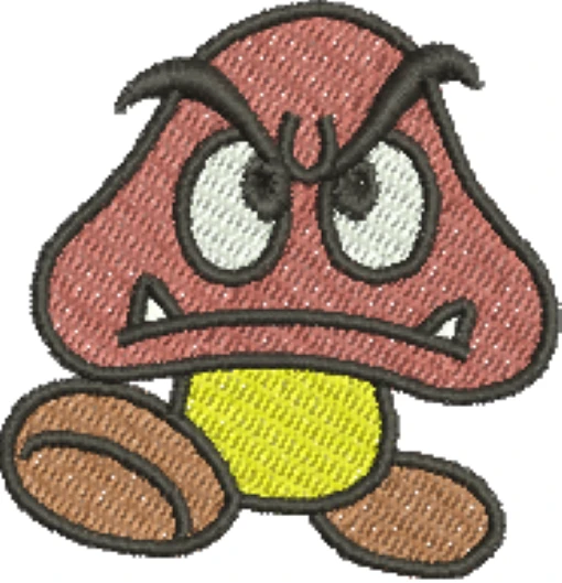 Visualização da matriz de bordado Goomba