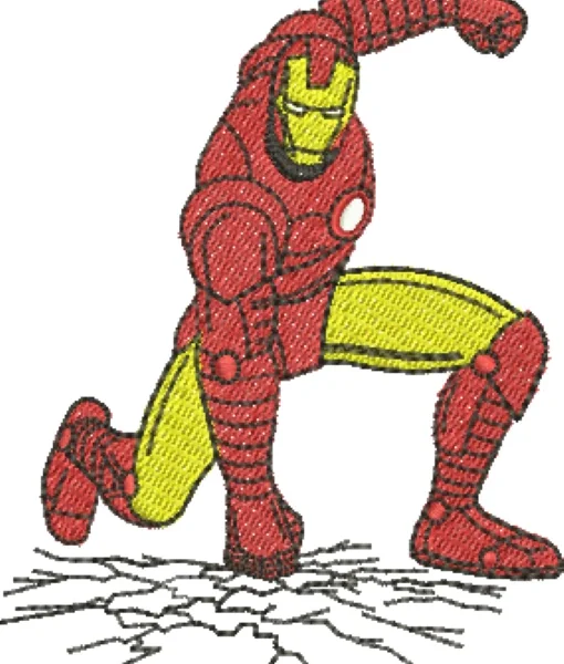 Visualização da Matriz de Bordado Homem de Ferro 03
