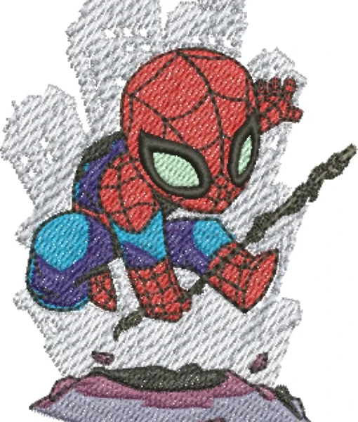 Visualização da Matriz de Bordado Homem Aranha 01