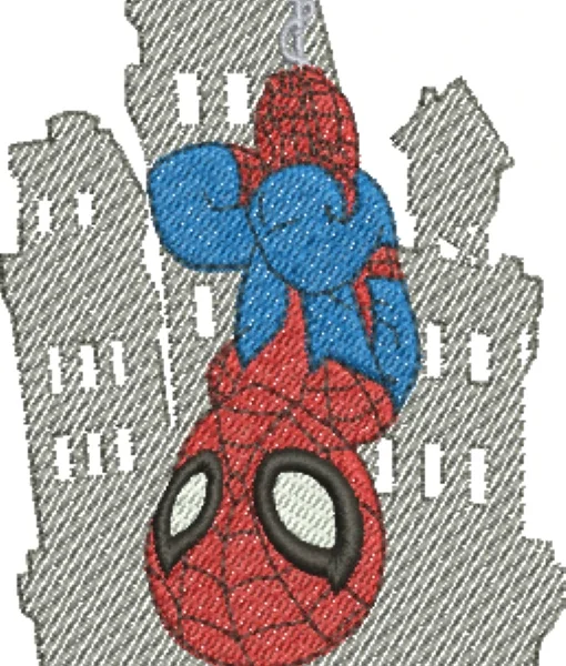 Visualiazação da matriz de bordado Homem Aranha 02