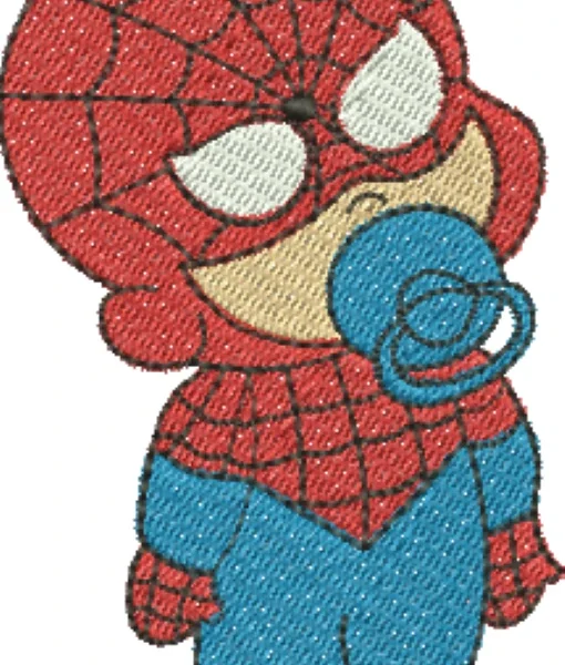 Visualização da Matriz de Bordado Homem Aranha Baby