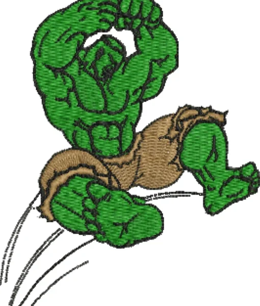 Visualização da Matriz de Bordado Hulk 01