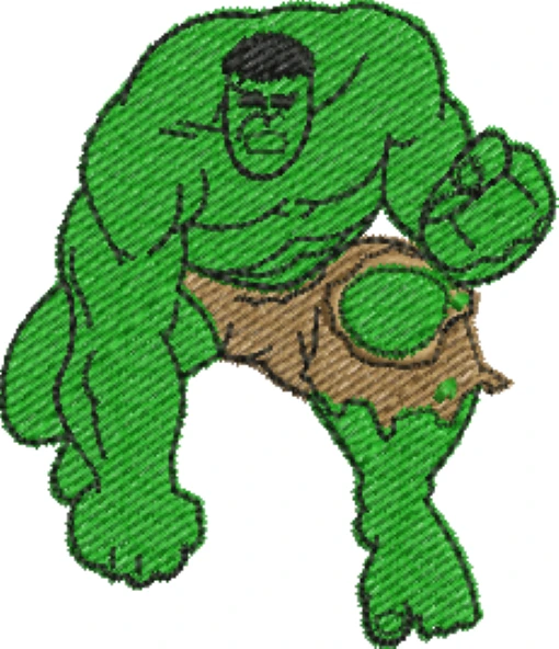 Visualização da Matriz de Bordado Hulk 02