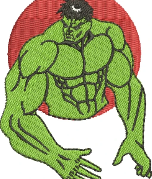 Visualização da Matriz de Bordado Hulk 03