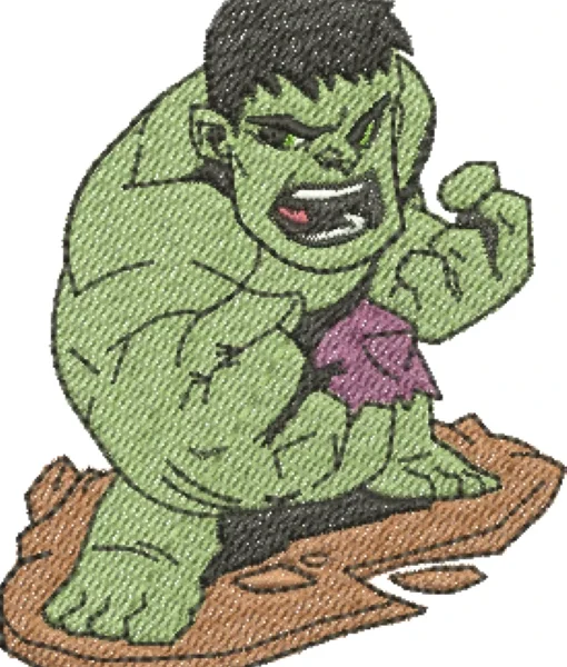Visualização da Matriz de Bordado Hulk 04