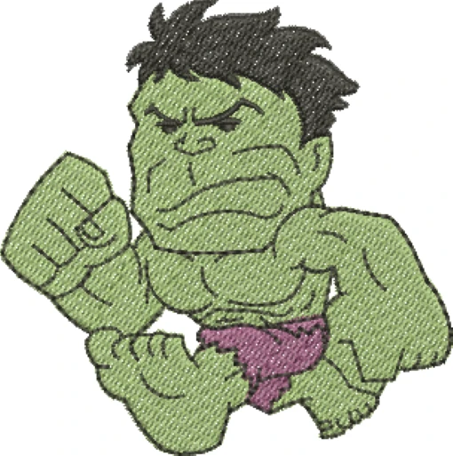 Visualização da Matriz de Bordado Hulk 05