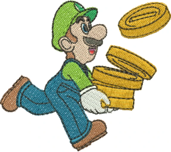 Visualização da matriz de bordado Luigi 02