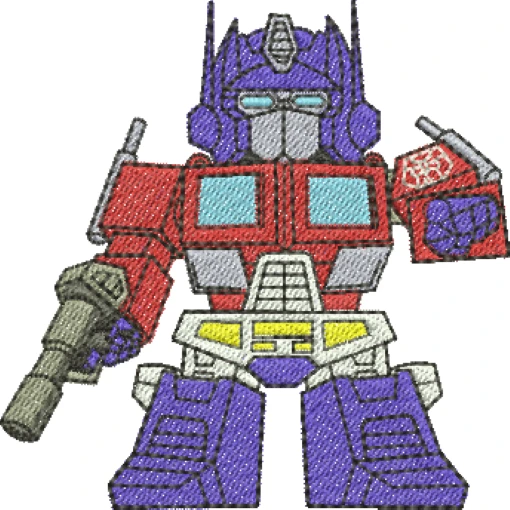 Visualização da Matriz de Bordado Optimus Prime 01 - Transformers