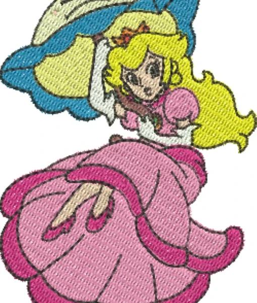 Visualização da matriz de bordado Princesa Peach 00