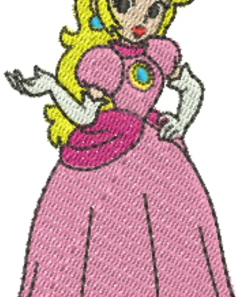 Visualização da matriz de bordado Princesa Peach 01
