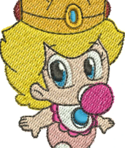 Visualização da matriz de bordado Princesa Peach Baby 05