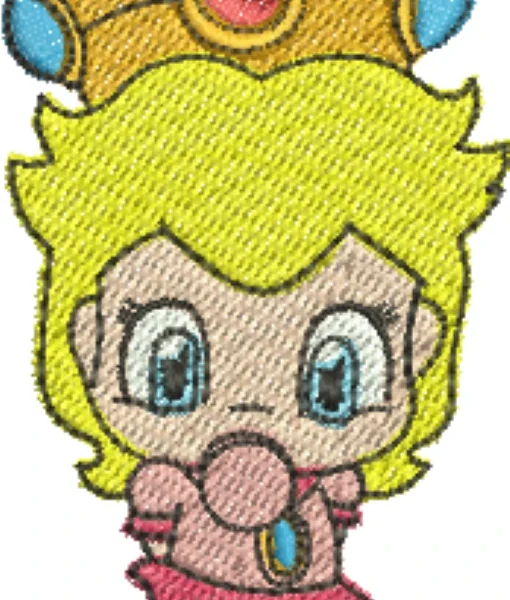 Visualização da matriz de bordado Princesa Peach Baby 07