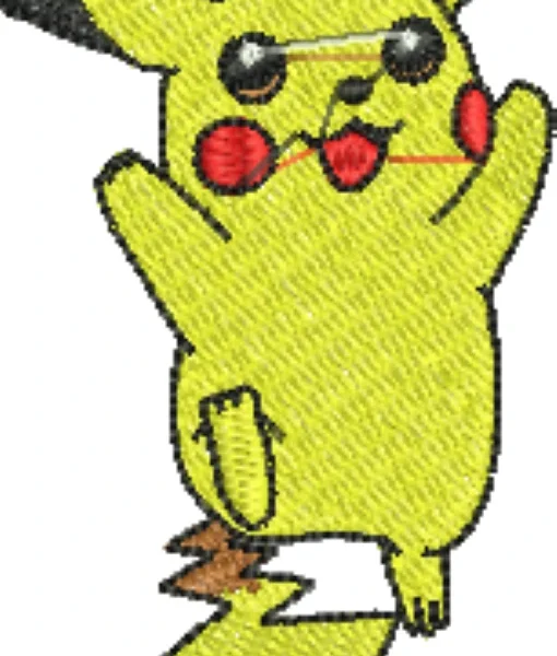 Visualização da Matriz de Bordado Pikachu