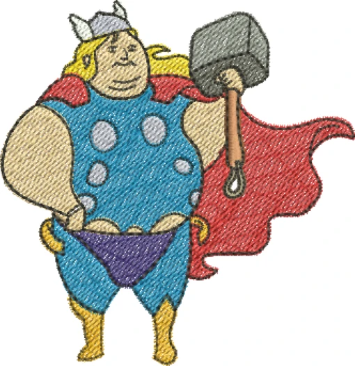 Visualização da Matriz de Bordado Thor gordo