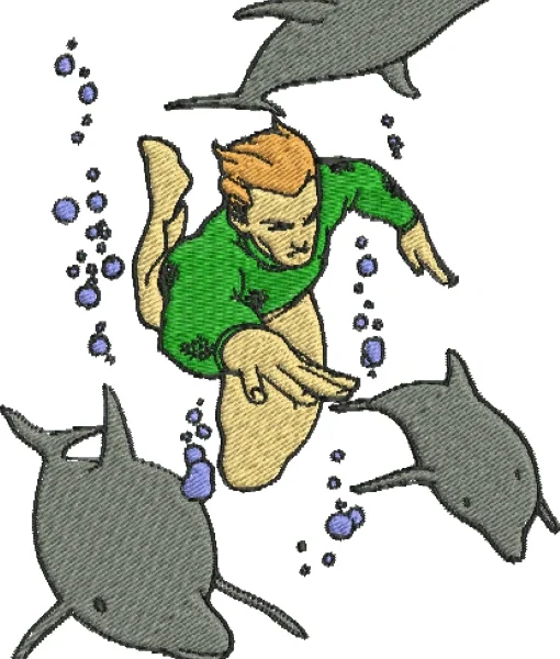 Visualização da Matriz de Bordado Aquaman 00