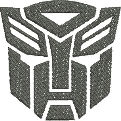 Visualização da Matriz de Bordado Símbolo Autobots - Transformers