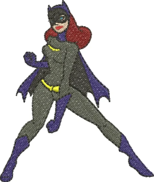 Visualização da Matriz de Bordado Batgirl 01