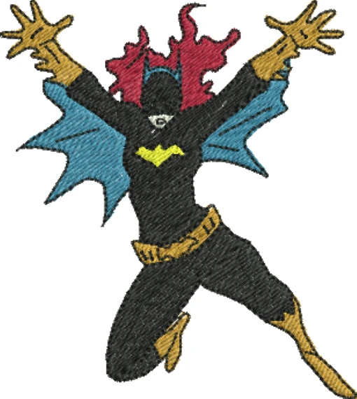 Visualização da Matriz de Bordado Batgirl 03