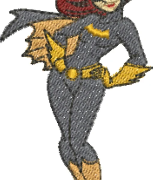 Visualização da Matriz de Bordado Batgirl 04
