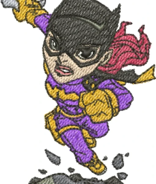 Visualização da Matriz de Bordado Batgirl 06