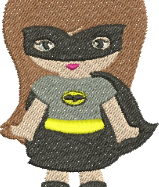 Visualização da Matriz de Bordado Batgirl 07