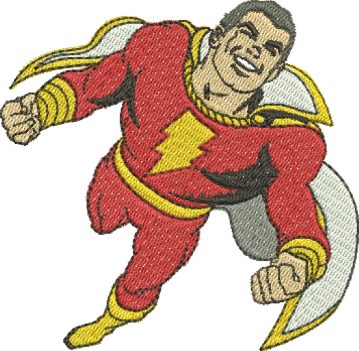Visualização da Matriz de Bordado Capitão Marvel 01