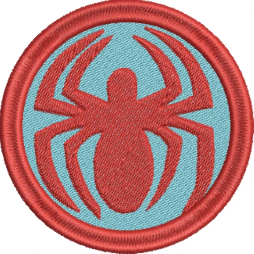 Visualização da Matriz de Bordado Símbolo Homem Aranha