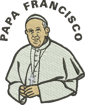matriz de bordado Papa Francisco 07