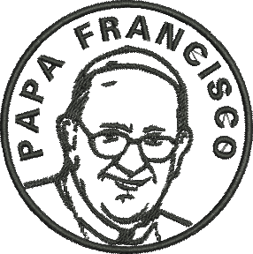 matriz de bordado Papa Francisco 09