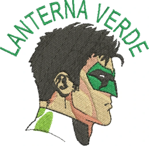 Visualização da Matriz de Bordado Lanterna Verde 02