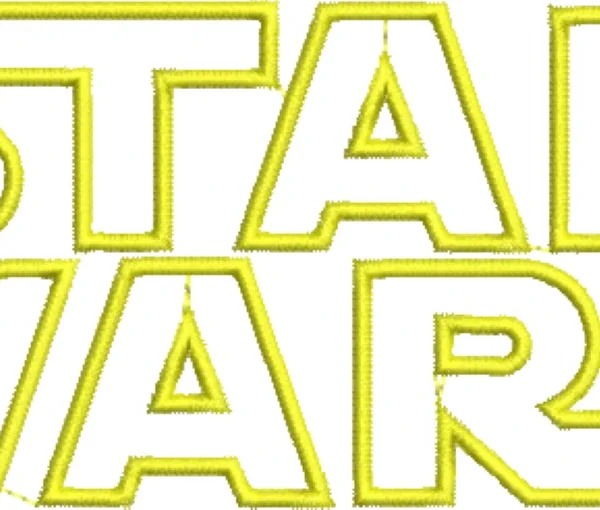 Visualização da Matriz de Bordado Logo Star Wars