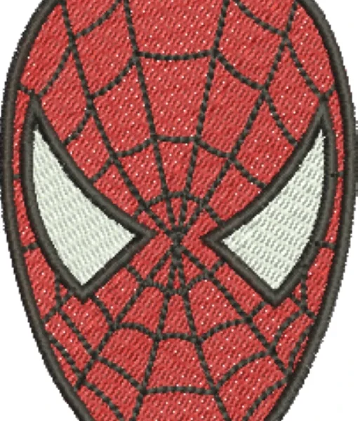Visualização da Matriz de Bordado Máscara Homem Aranha