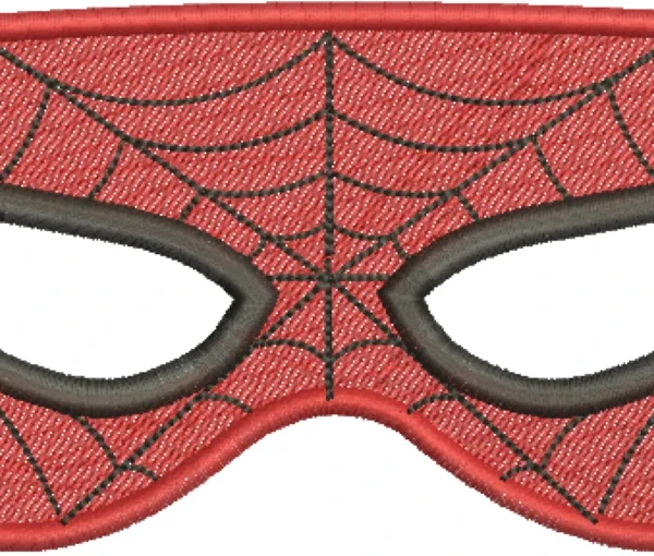 Visualização da Matriz de Bordado Máscara do Homem Aranha 00
