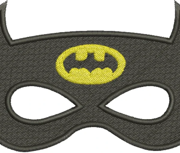 Visualização da Matriz de Bordado Máscara do Batman