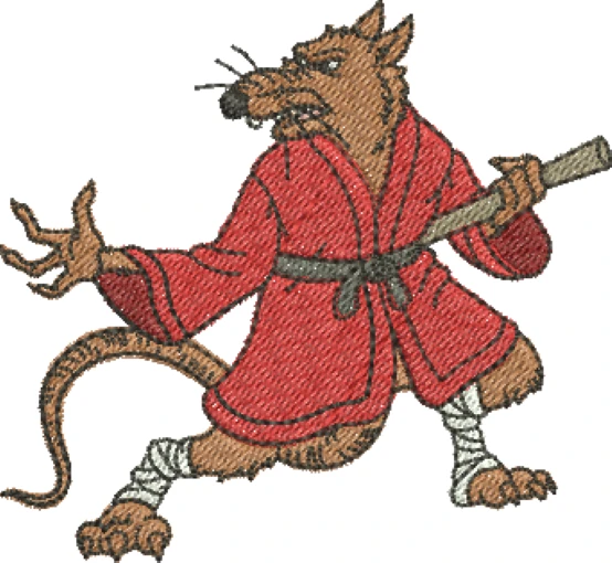 Visualização da Matriz de Bordado Mestre Splinter