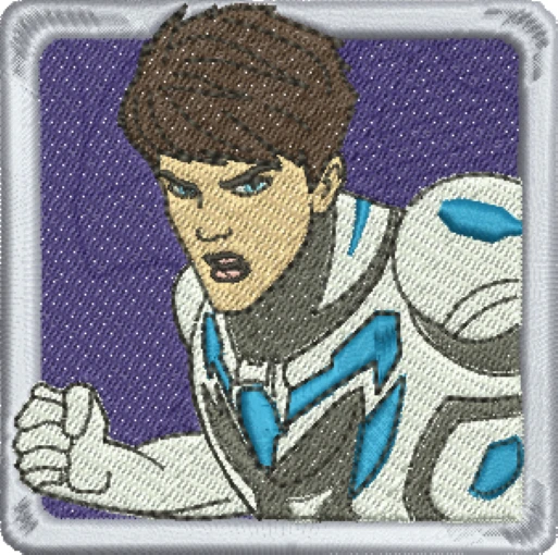 Visalização da Matriz de Bordado Max Steel 01