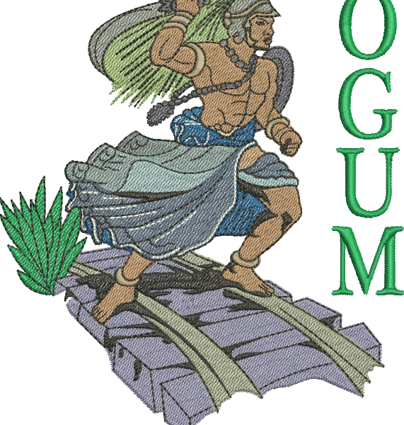 matriz de bordado Ogum 146 - Três Tamanhos