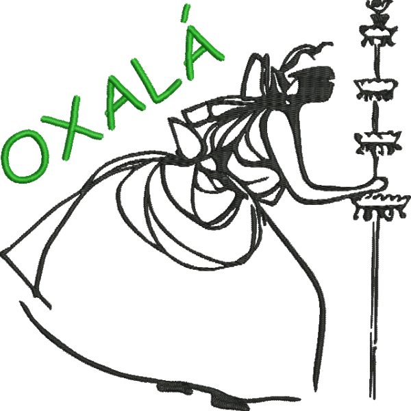 matriz de bordado Oxalá 165 - Três Tamanhos