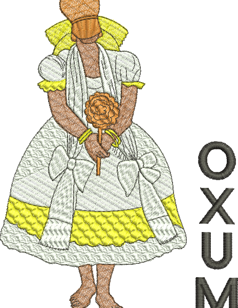 matriz de bordado Oxum 185 - Três Tamanhos