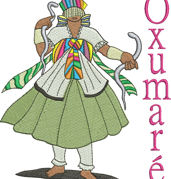 matriz de bordado Oxumaré 193 - Três Tamanhos